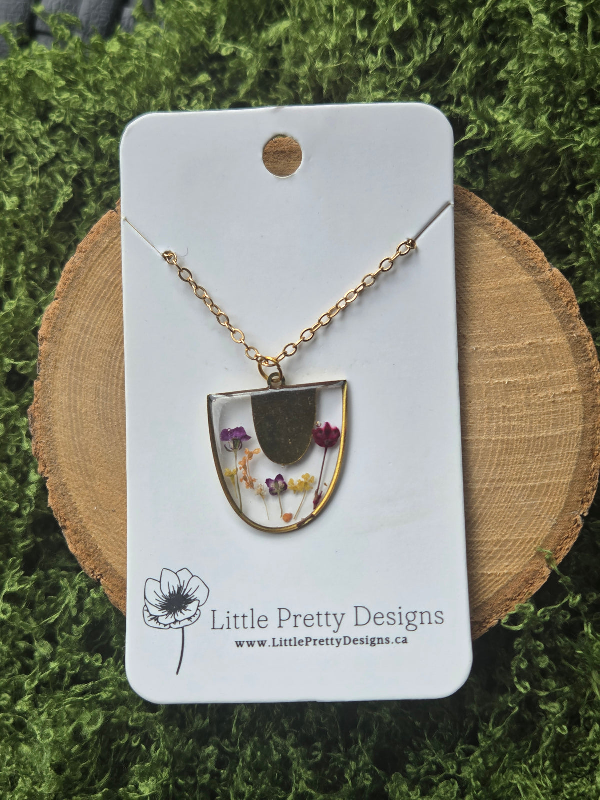 Pressed Flower Necklace