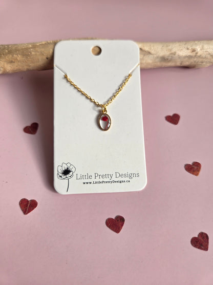 Pressed Flower Necklace