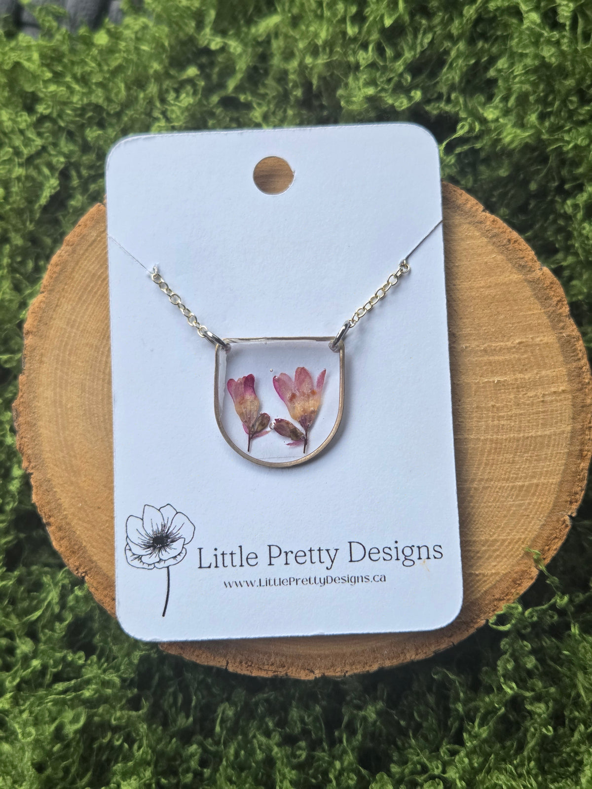 Pressed Flower Necklace