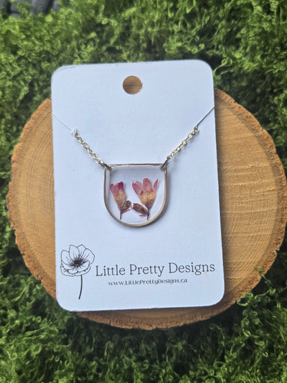 Pressed Flower Necklace