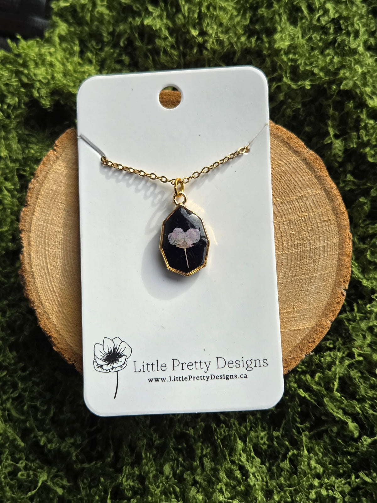 Pressed Flower Necklace