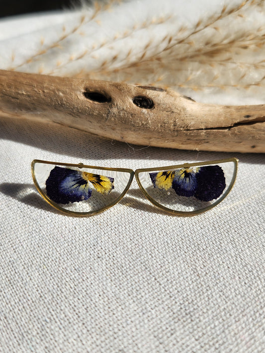 Floral Large Stud Earrings