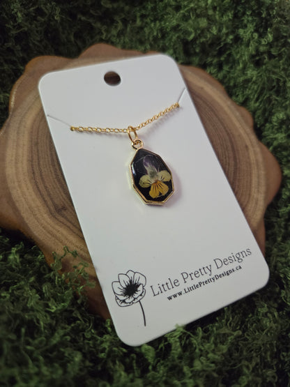 Octagon Flower Necklace
