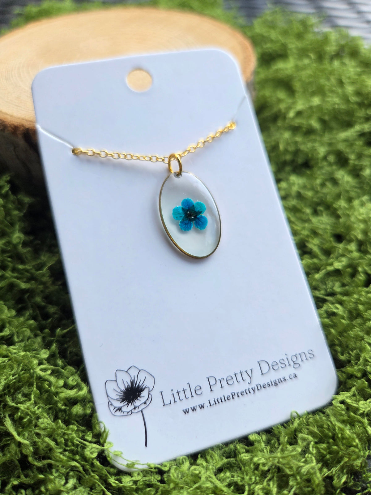 Pressed Flower Necklace