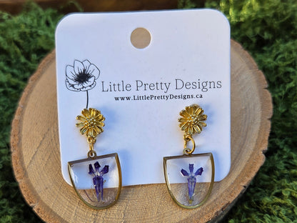 Pressed Flower Earrings