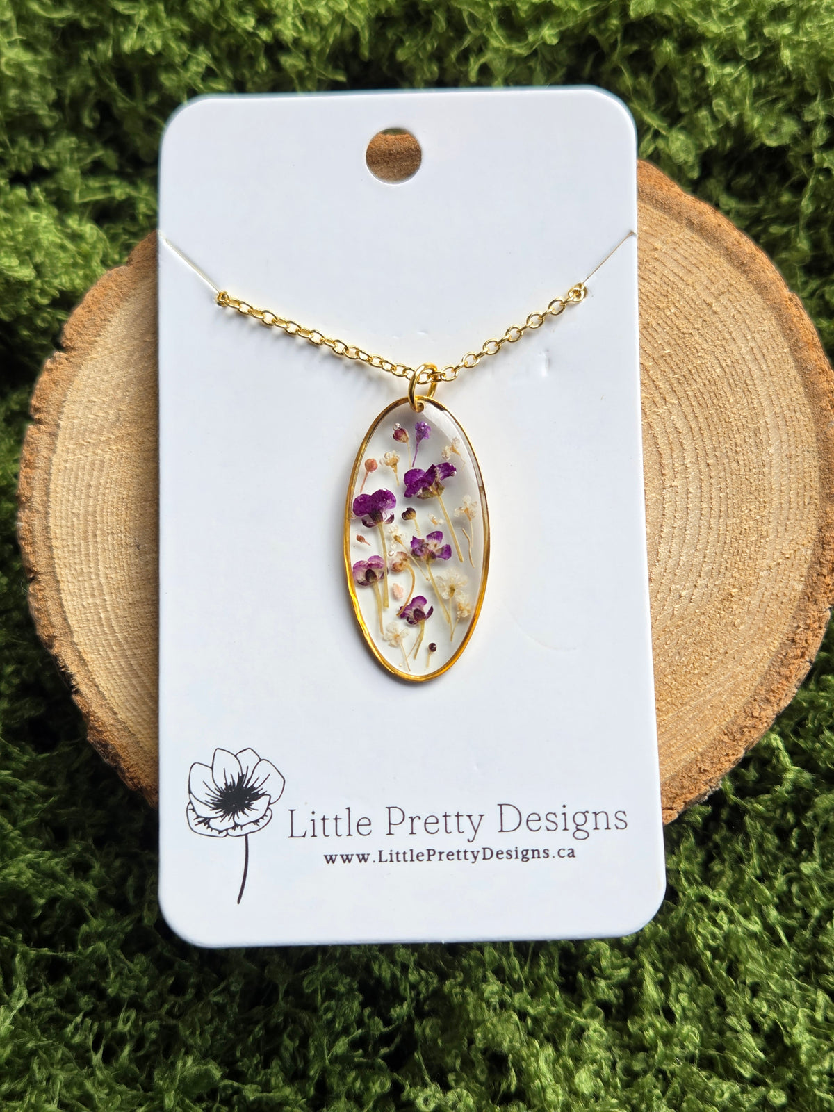 Pressed Flower Necklace