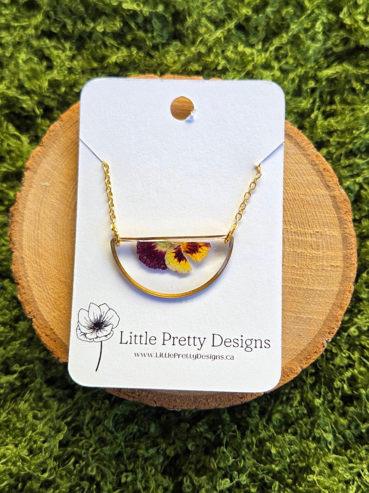 Pressed Flower Necklace