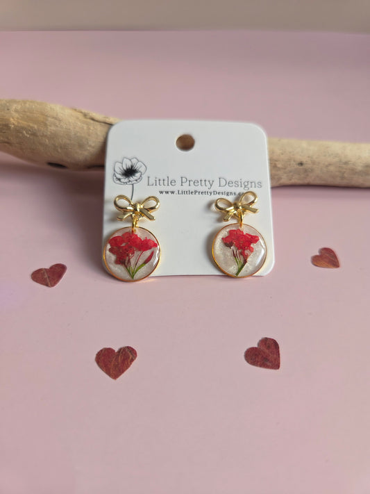 Pressed Flower Earrings
