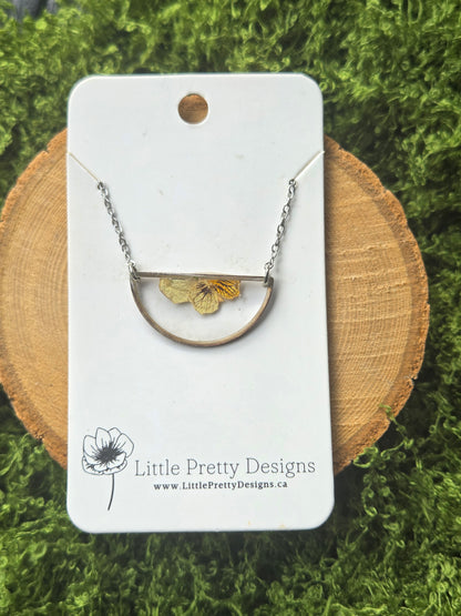 Pressed Flower Necklace