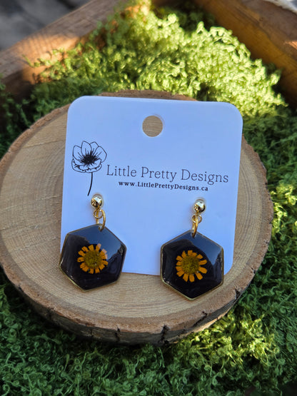 Dainty Floral Drop Earrings