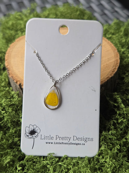 Pressed Flower Necklace