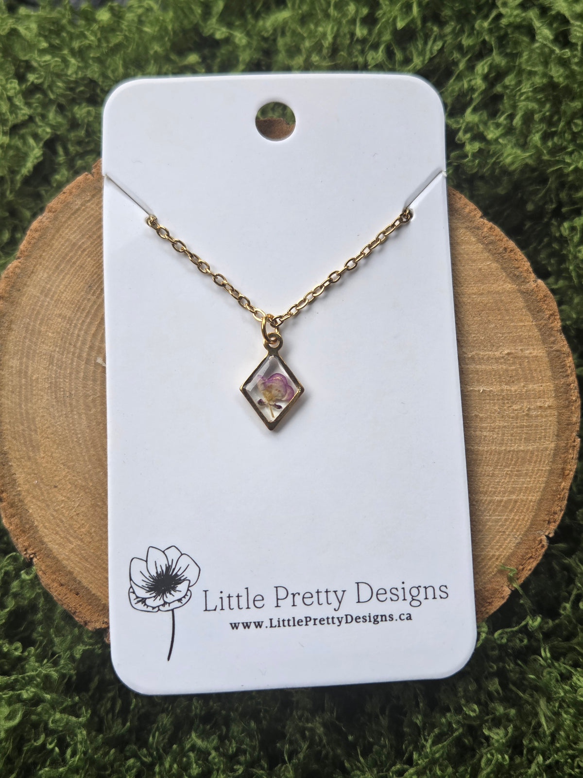 Pressed Flower Necklace