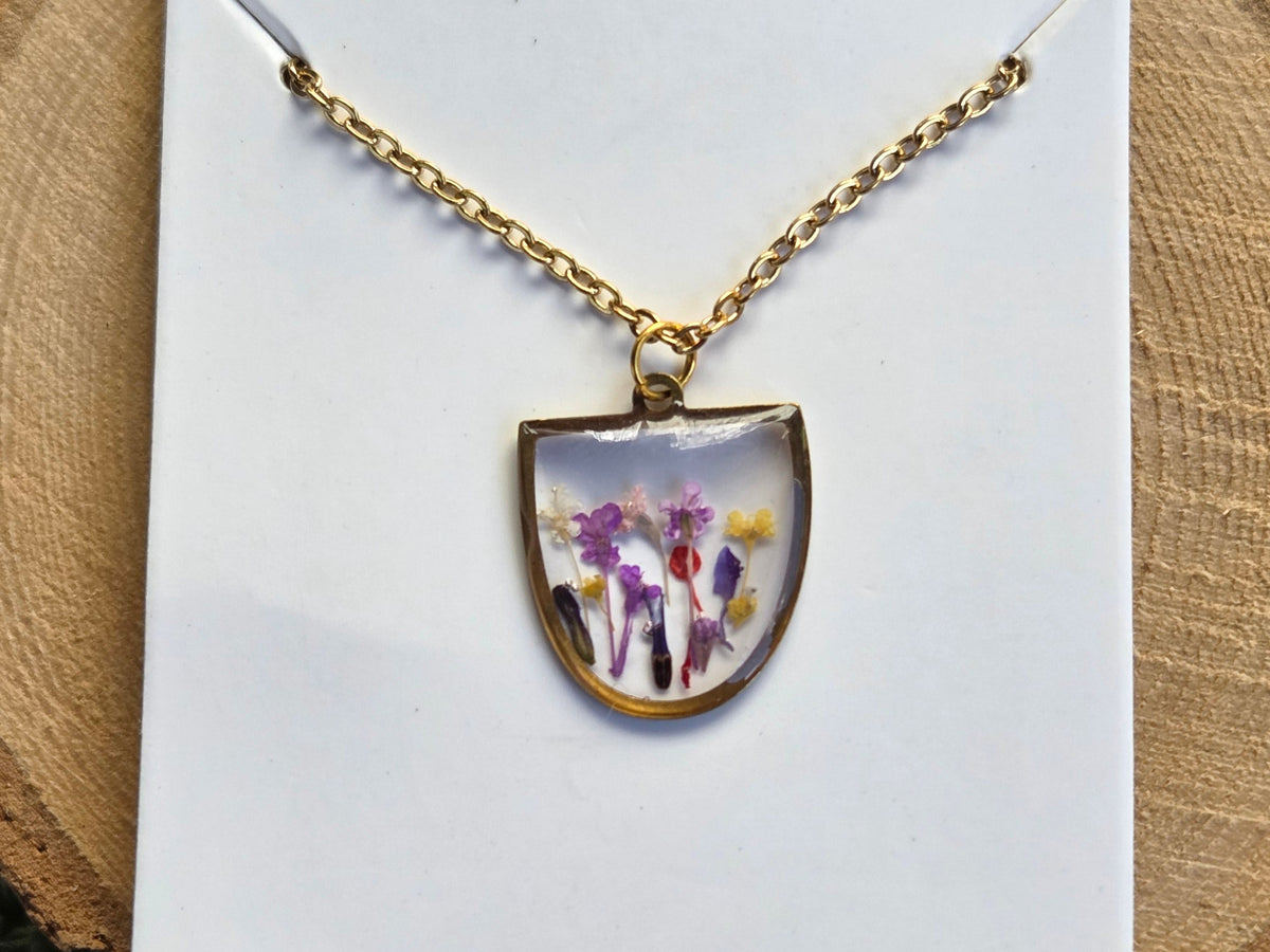 Pressed Flower Necklace