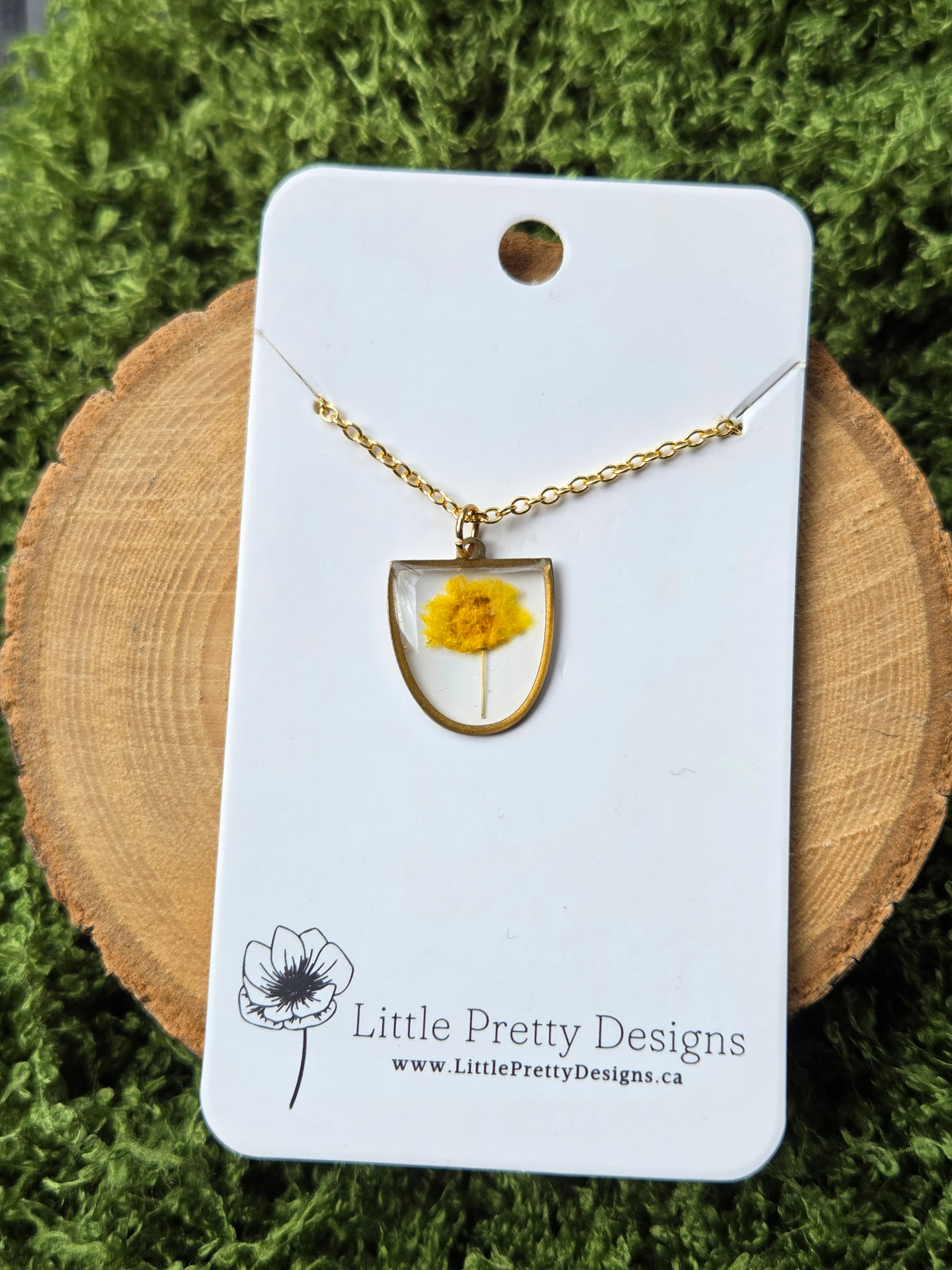 Pressed Flower Necklace
