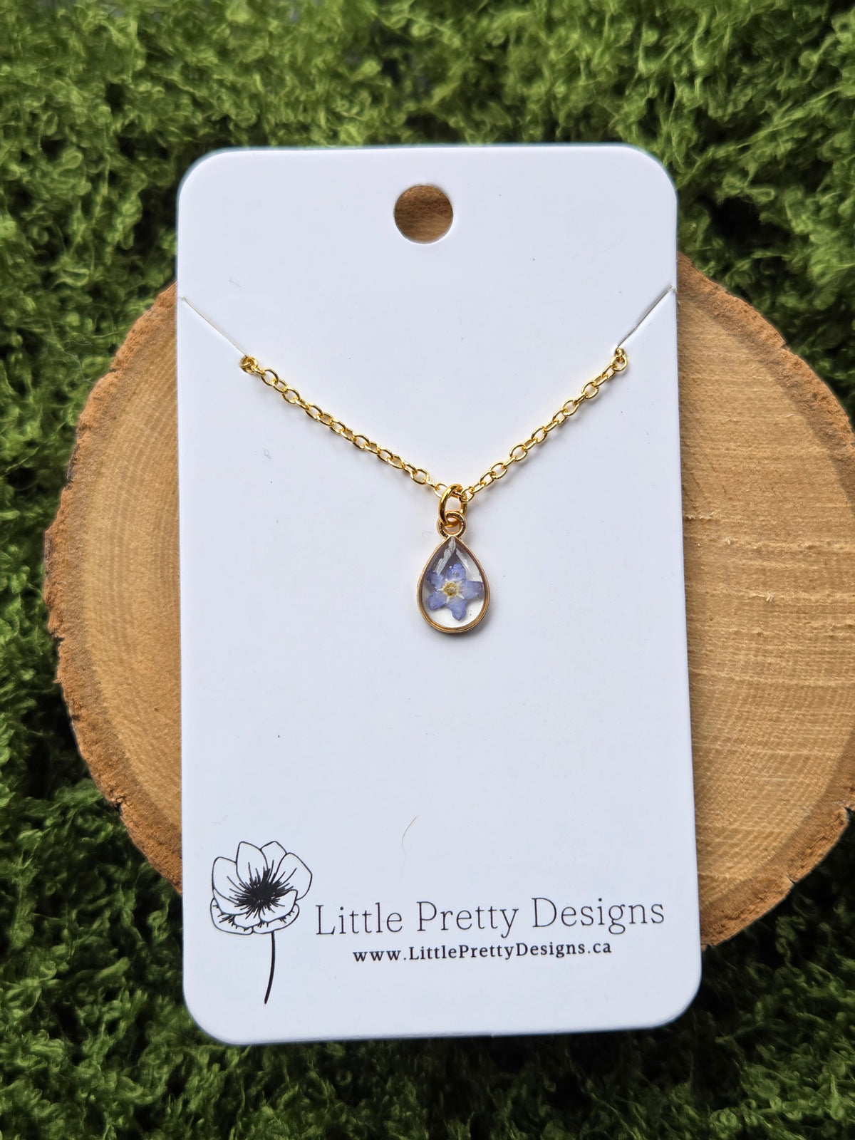 Pressed Flower Necklace