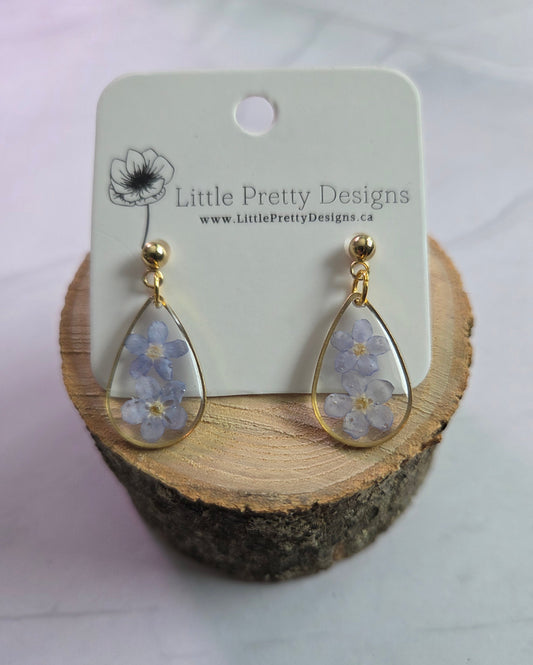Pressed Flower Earrings