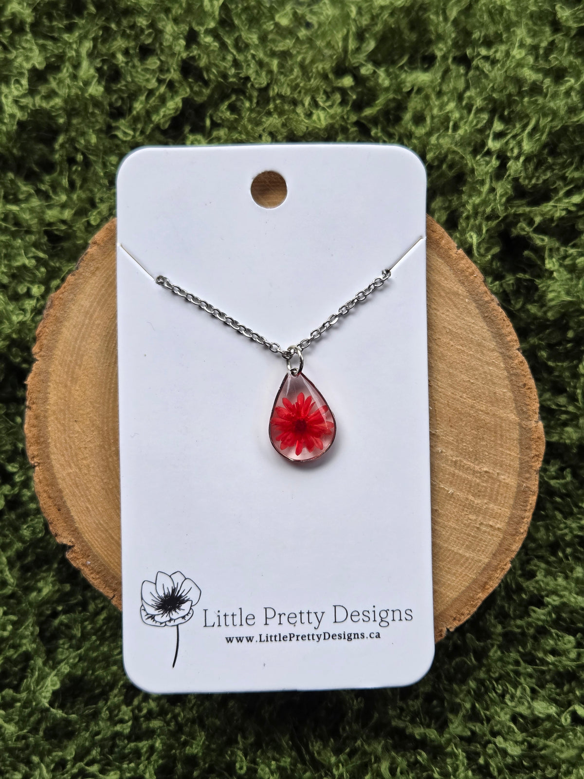 Pressed Flower Necklace