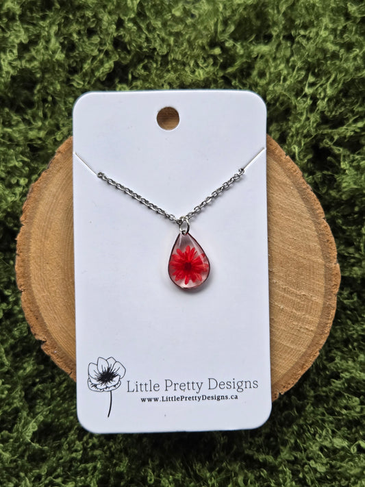 Pressed Flower Necklace