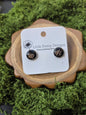 Round stud earrings