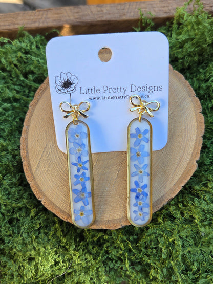Dainty Floral Drop Earrings