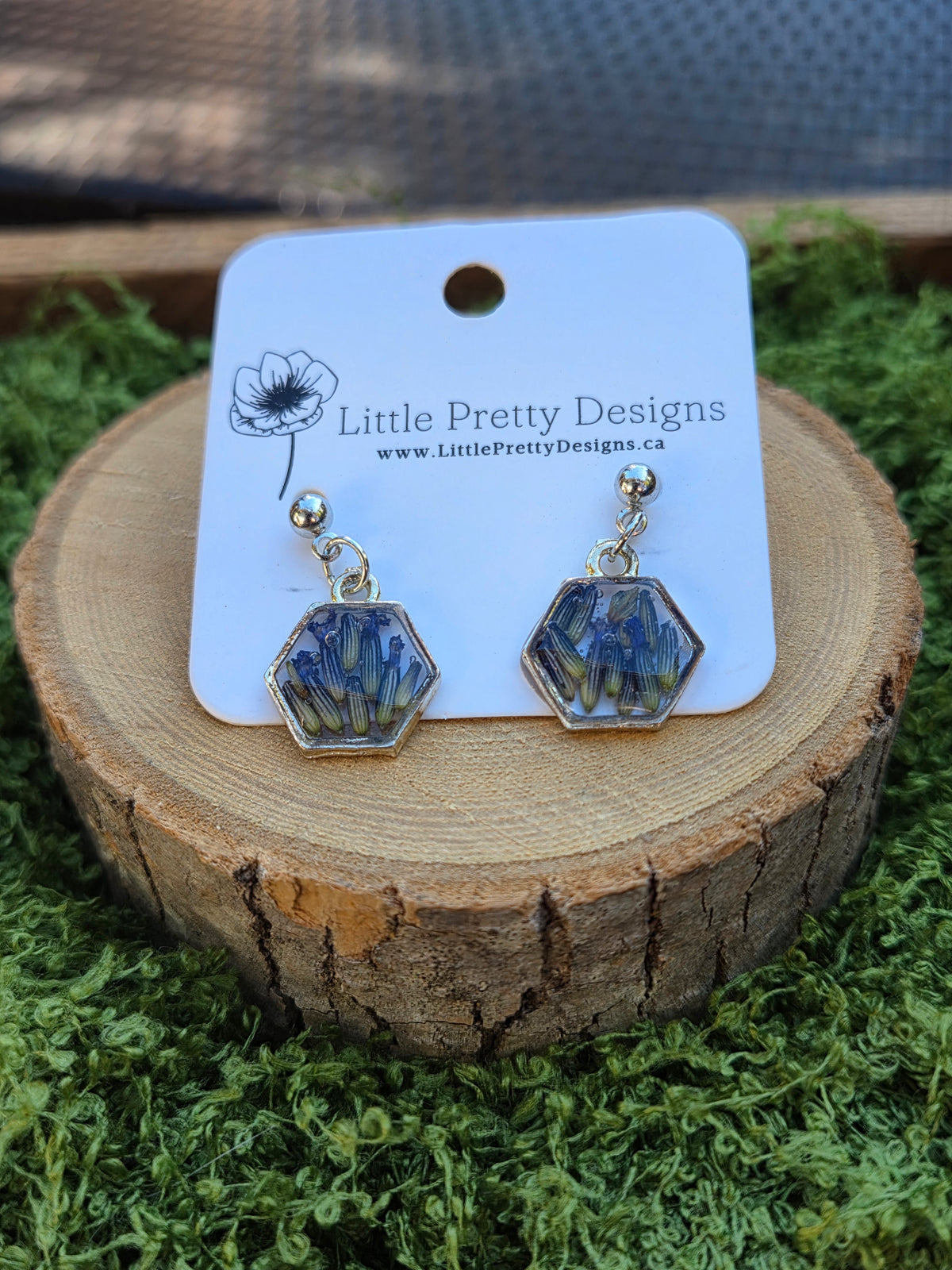 Pressed Flower Earrings