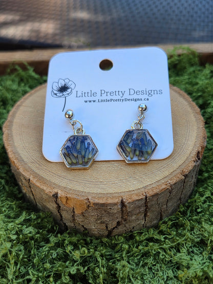 Pressed Flower Earrings