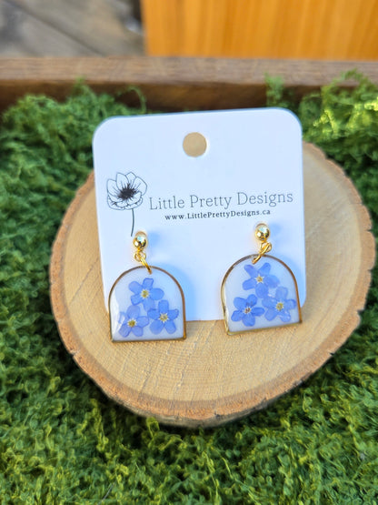 Dainty Floral Drop Earrings
