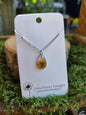 Silver teardrop necklace