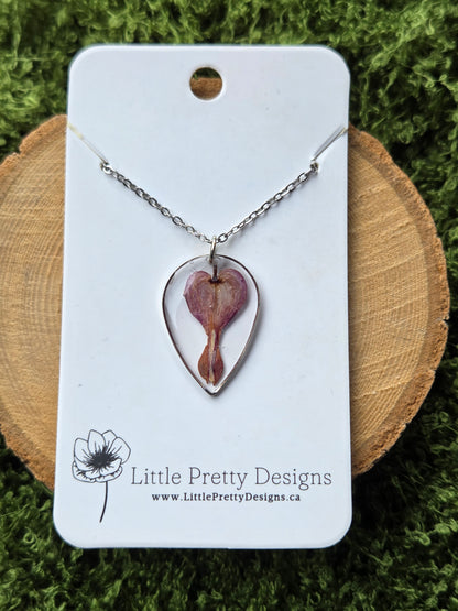 Pressed Flower Necklace