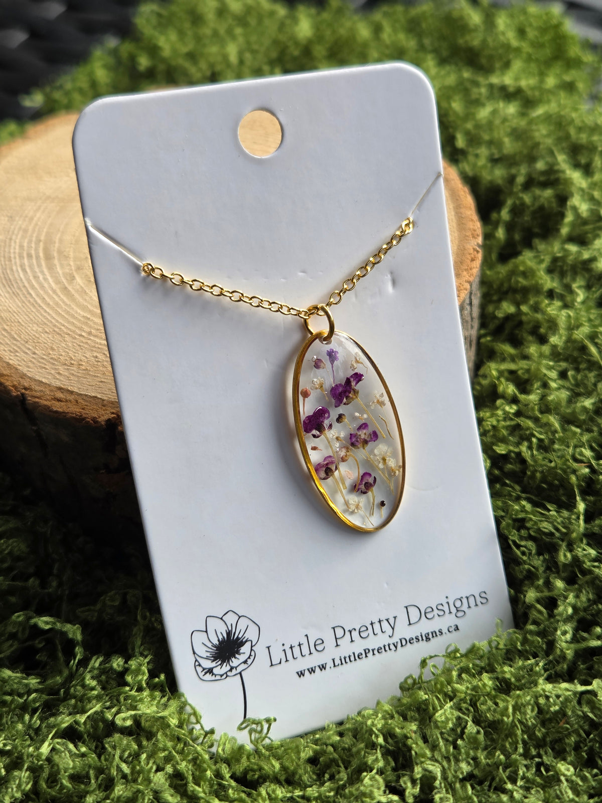 Pressed Flower Necklace