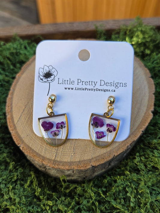 Dainty Floral Drop Earrings