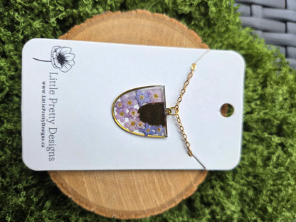 Pressed Flower Necklace