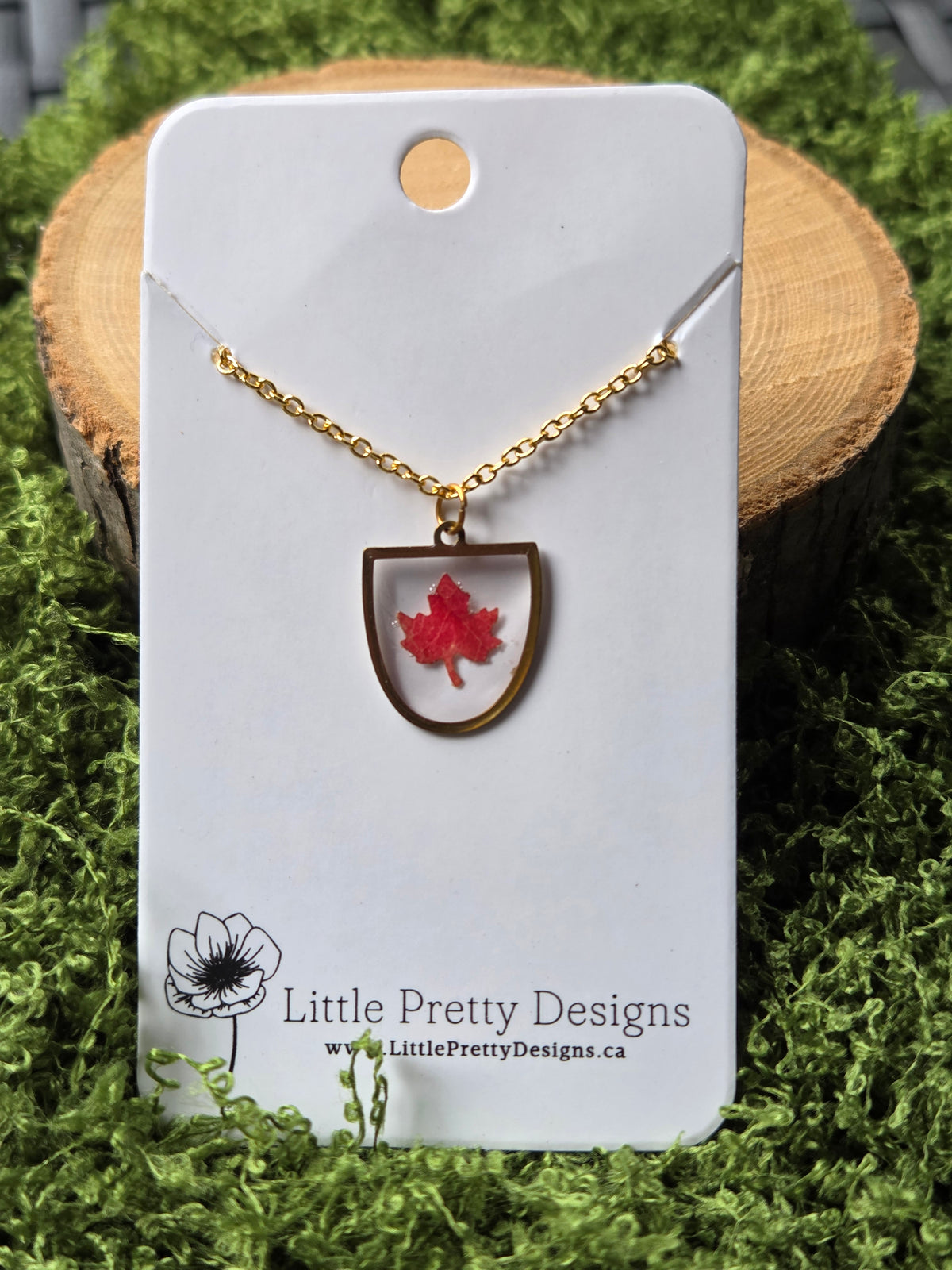 Pressed Flower Necklace