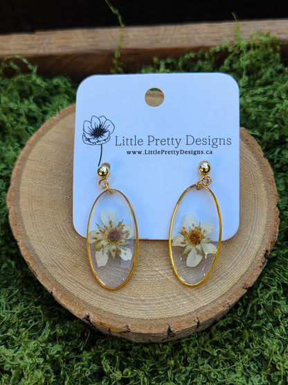 Dainty Floral Drop Earrings