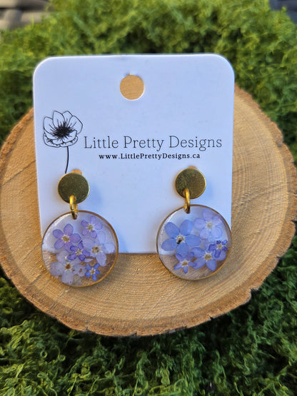 Dainty Floral Drop Earrings