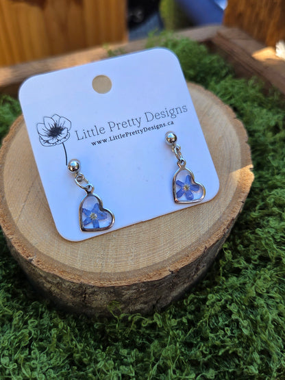 Pressed Flower Earrings