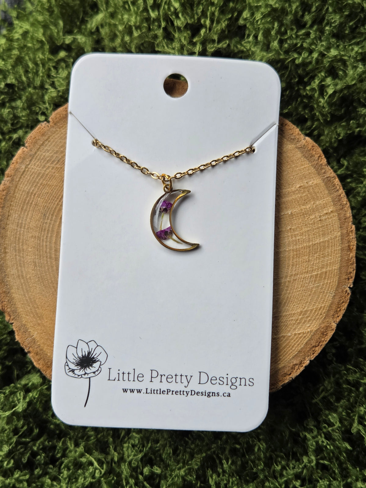 Mini moon Flower Necklace