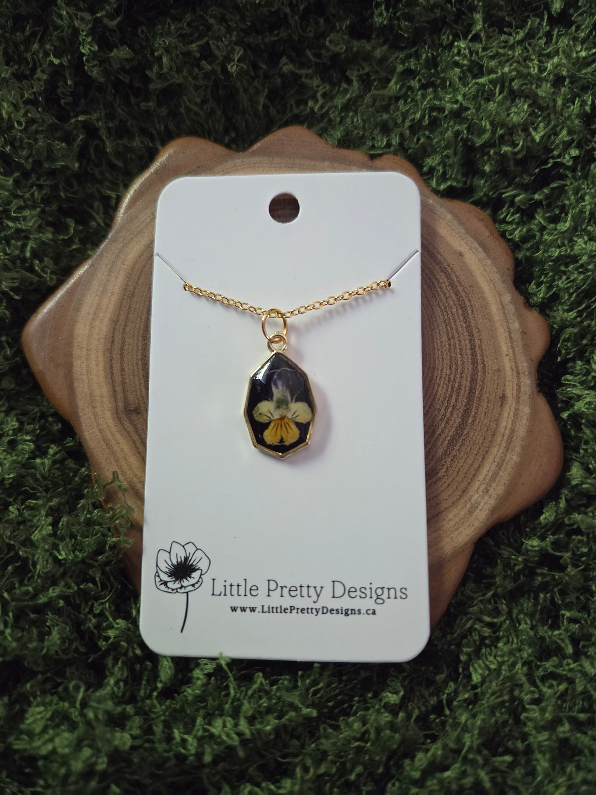 Octagon Flower Necklace