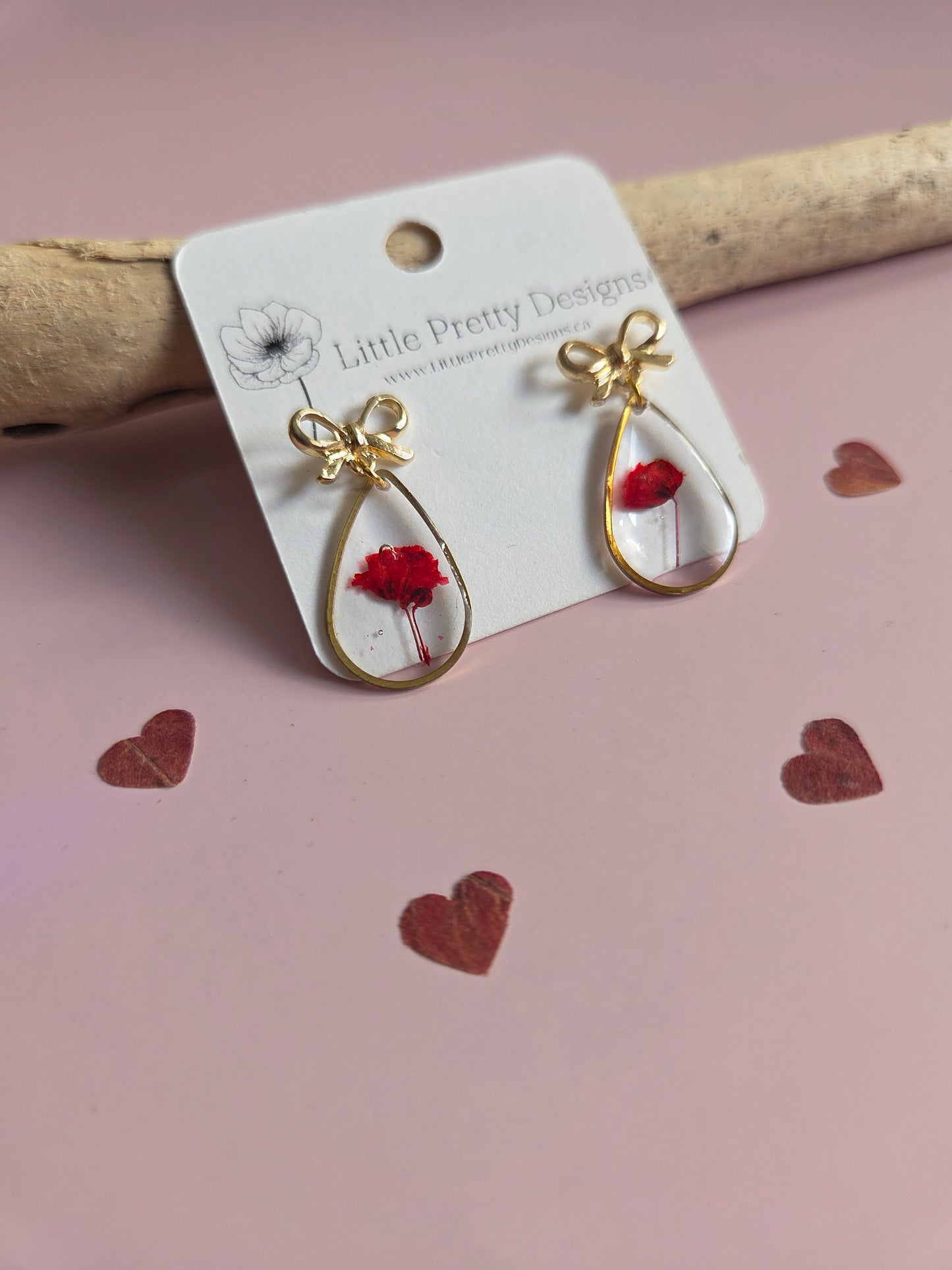 Pressed Flower Earrings