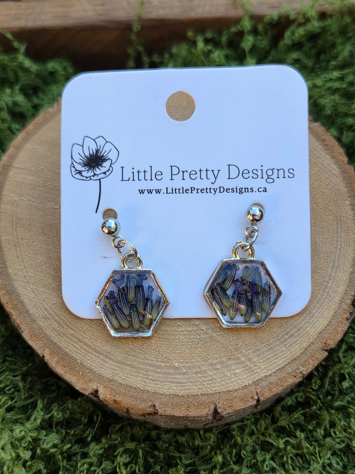 Pressed Flower Earrings