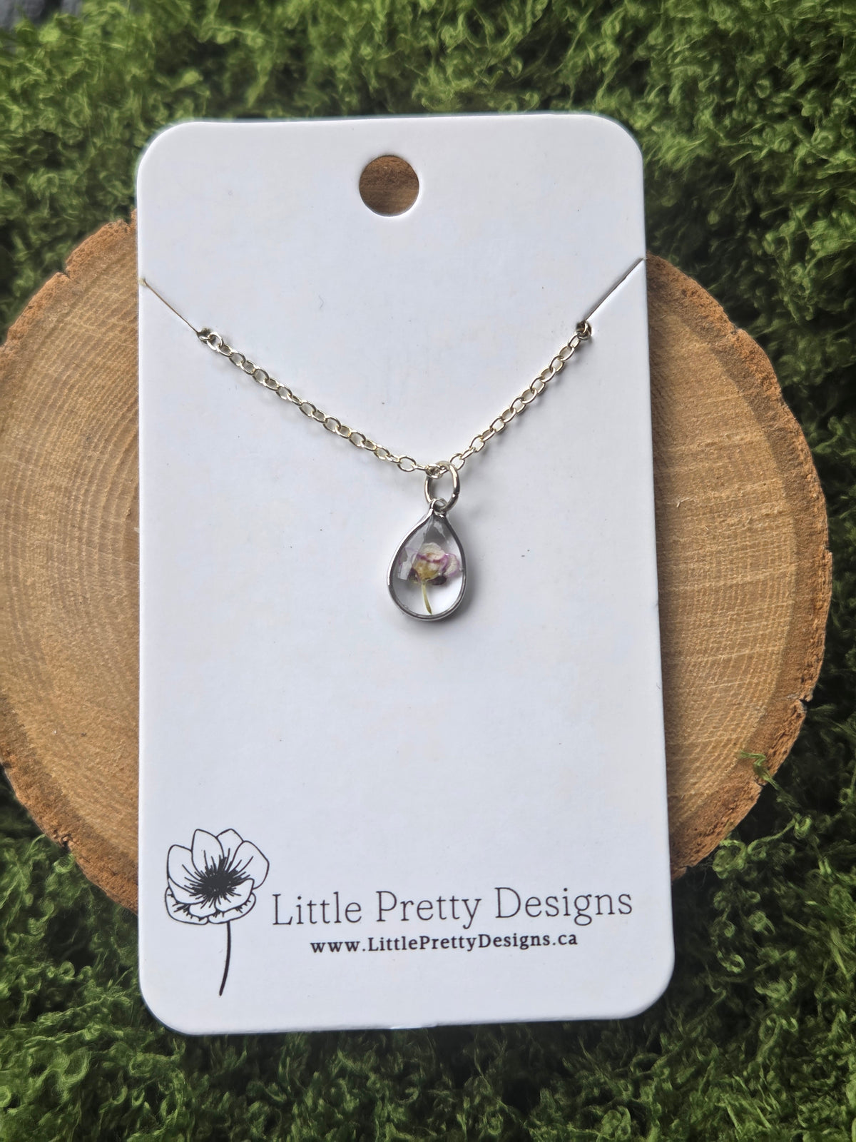 Pressed Flower Necklace