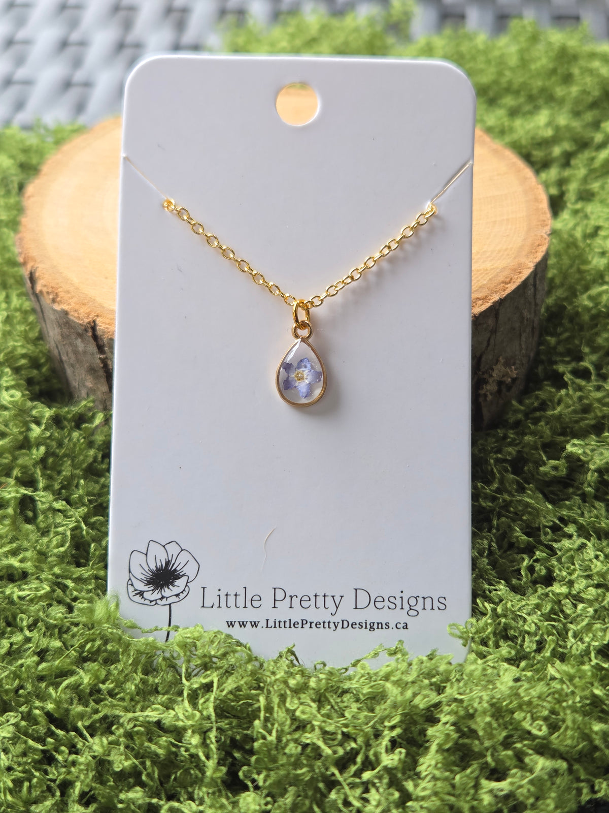 Pressed Flower Necklace