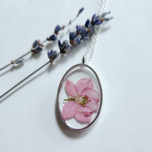 Oval Floral Necklace