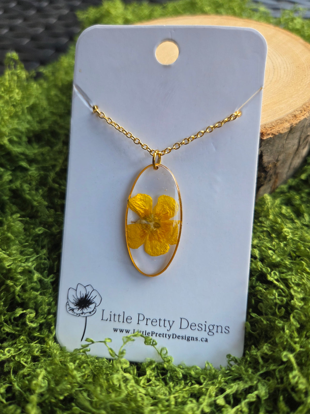 Pressed Flower Necklace