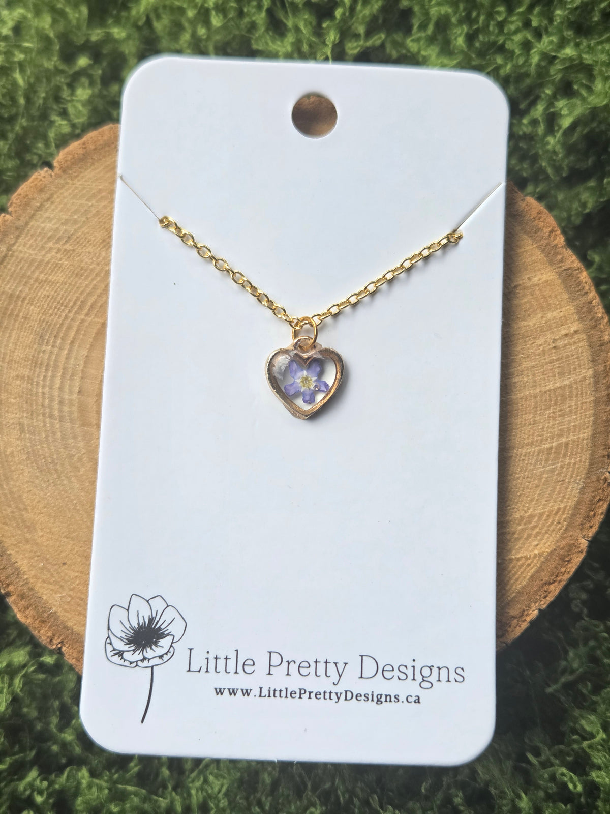 Heart flower Necklace