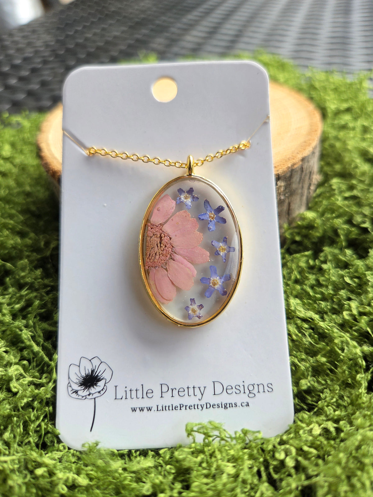Pressed Flower Necklace