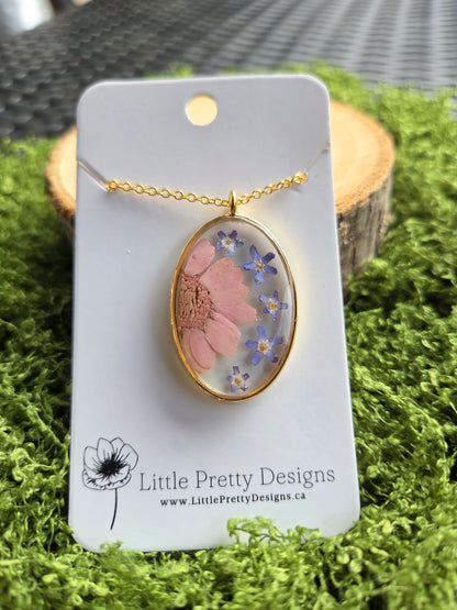 Pressed Flower Necklace
