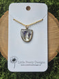 Lobelia flower necklace