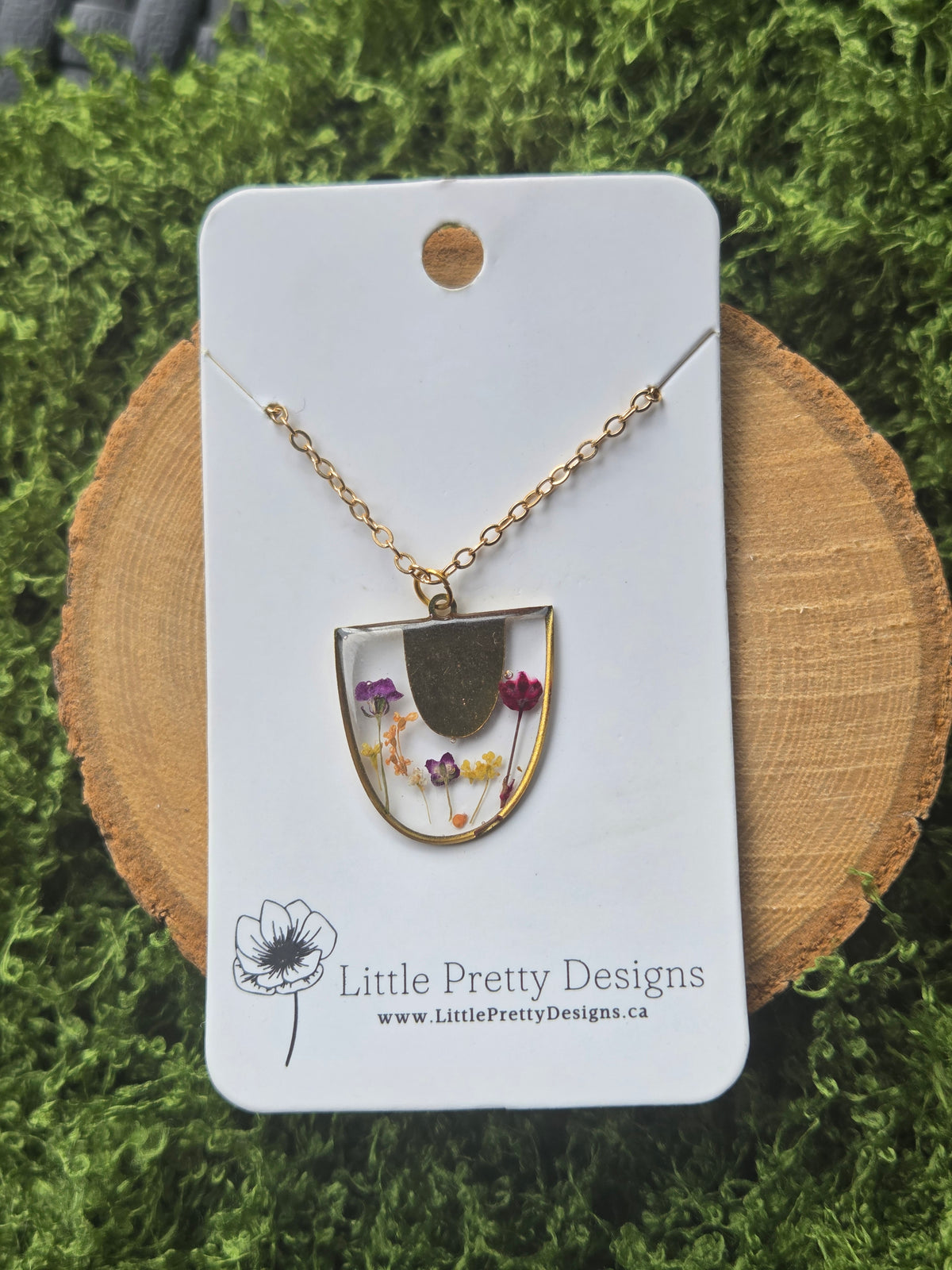 Pressed Flower Necklace