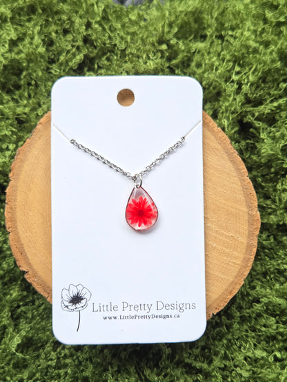 Pressed Flower Necklace